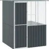 VIDAXL - Cage pour oiseaux anthracite 154 x 154 x 200 cm acier galvanisé