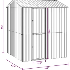 VIDAXL - Cage pour oiseaux anthracite 215 x 210 x 247 cm acier galvanisé