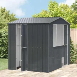 VIDAXL - Cage pour oiseaux anthracite 215 x 310 x 247 cm acier galvanisé