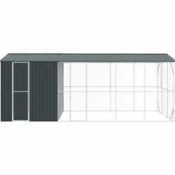 VIDAXL - Cage pour oiseaux anthracite 645 x 310 x 247 cm acier galvanisé