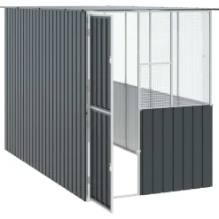 VIDAXL - Cage pour oiseaux anthracite 154 x 307 x 200 cm acier galvanisé