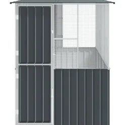 VIDAXL - Cage pour oiseaux anthracite 154 x 307 x 200 cm acier galvanisé