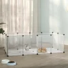 VIDAXL - Cage pour petits animaux transparent 144x74x46,5 cm pp et acier