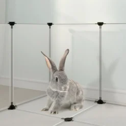 VIDAXL - Cage pour petits animaux transparent 144x74x46,5 cm pp et acier