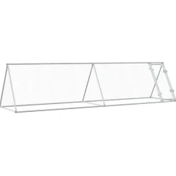 VIDAXL - Cage pour poules argenté 400x105x91 cm acier galvanisé