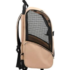 VIDAXL - Chariot polyvalent pliable pour animaux de compagnie beige