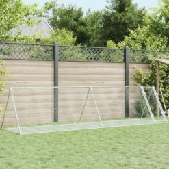 VIDAXL - Clapier argenté 400x105x91 cm acier galvanisé