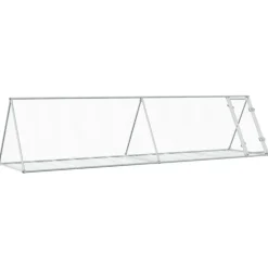 VIDAXL - Clapier argenté 400x105x91 cm acier galvanisé