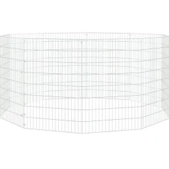 VIDAXL - Enclos d'animaux en liberté 10 panneaux 54x80 cm fer galvanisé