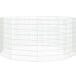 VIDAXL - Enclos d'animaux en liberté 10 panneaux 54x80 cm fer galvanisé