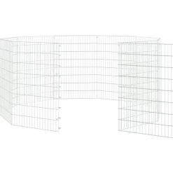 VIDAXL - Enclos d'animaux en liberté 10 panneaux 54x80 cm fer galvanisé
