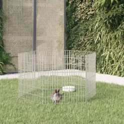 VIDAXL - Enclos pour animaux en liberté 6 panneaux 54x60cm fer galvanisé