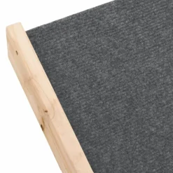 VIDAXL - Escalier pour chiens gris 105x47 cm bois de sapin solide