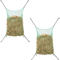 VIDAXL - Filet à foin 2 pcs rectangulaire 0,9 x 1,5 m pp
