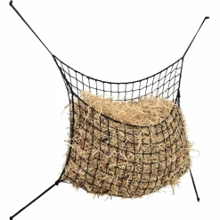 VIDAXL - Filets à foin 2 pcs rectangulaire noir 90x60 cm pp