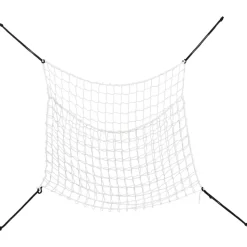 VIDAXL - Filets à foin 2 pcs rectangulaire blanc 100x90 cm pp