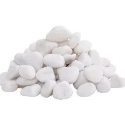 VIDAXL - Galets polis 10 kg blanc 2-5 cm