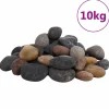 VIDAXL - Galets polis 10 kg multicolores 5-8 cm