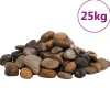 VIDAXL - Galets polis 25 kg multicolores 2-5 cm