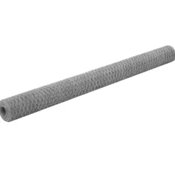 VIDAXL - Grillage pour volière acier galvanisé 25x1,5 m argenté