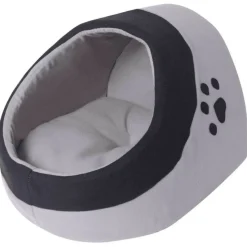 VIDAXL - Lit pour chats gris et noir l