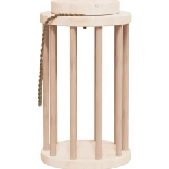 VIDAXL - Mangeoire à foin pour lapins ø15x25,5 cm bois massif de sapin