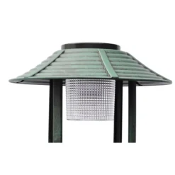 VIDAXL - Mangeoire à oiseaux avec lampe solaire