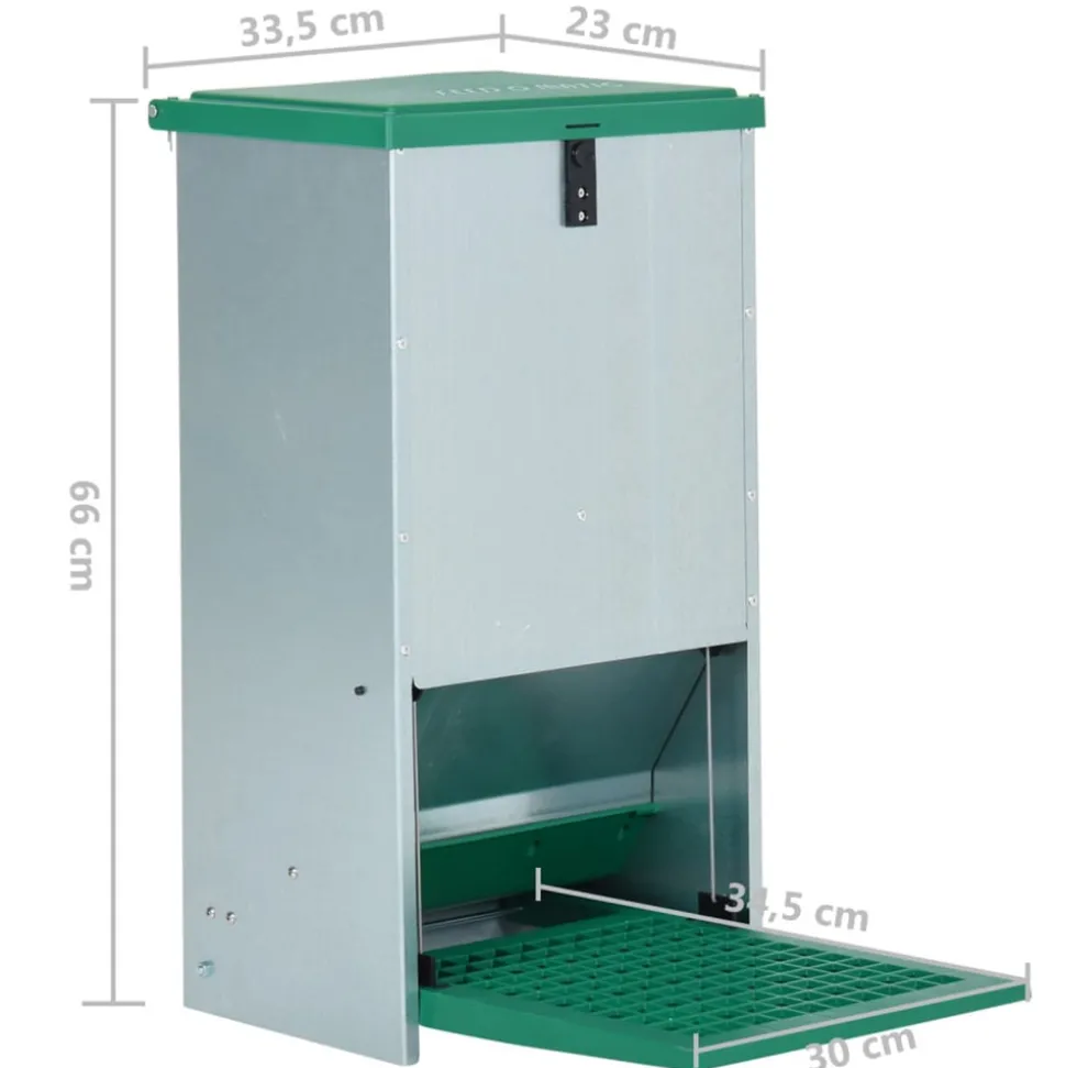 VIDAXL - Mangeoire automatique pour volaille avec pédale 20 kg