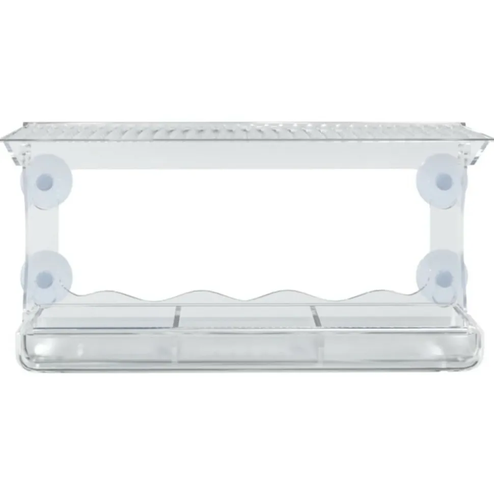 VIDAXL - Mangeoires à oiseaux de fenêtre 2 pcs acrylique 30x12x15 cm