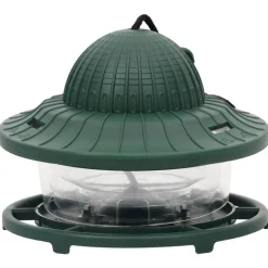 VIDAXL - Mangeoires pour oiseaux 3 pcs vert foncé 13x13x17 cm