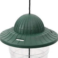 VIDAXL - Mangeoires pour oiseaux 3 pcs vert foncé 13x13x17 cm