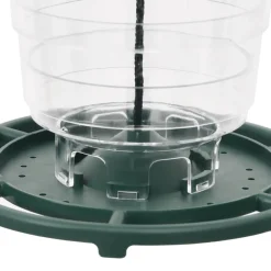 VIDAXL - Mangeoires pour oiseaux 3 pcs vert foncé 13x13x17 cm