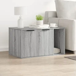 VIDAXL - Meuble de bac à litière pour chat sonoma gris bois d'ingénierie