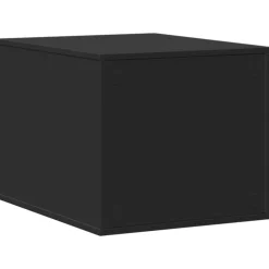 VIDAXL - Meuble de bac à litière pour chat noir bois d'ingénierie