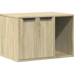 VIDAXL - Meuble de bac à litière pour chat chêne sonoma bois ingénierie
