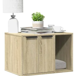 VIDAXL - Meuble de bac à litière pour chat chêne sonoma bois ingénierie