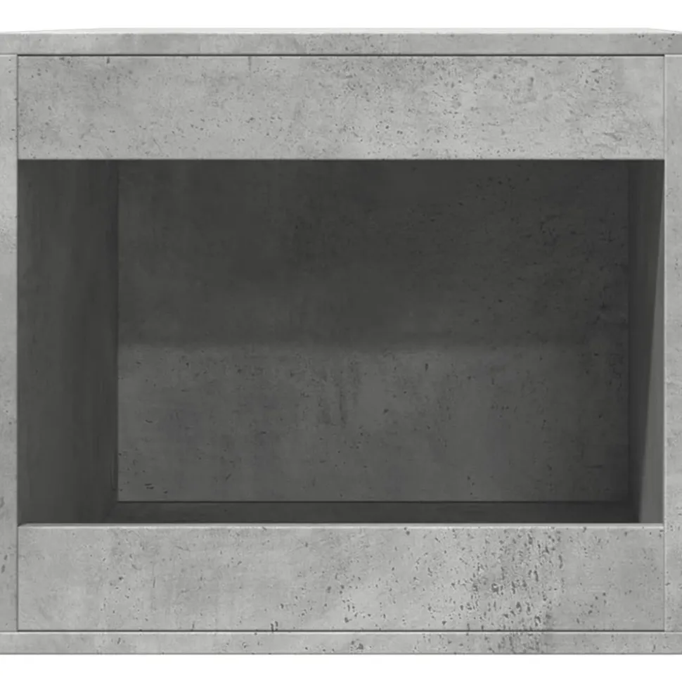 VIDAXL - Meuble de bac à litière pour chat gris béton bois d'ingénierie