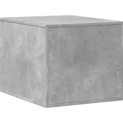 VIDAXL - Meuble de bac à litière pour chat gris béton bois d'ingénierie