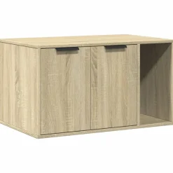 VIDAXL - Meuble de bac à litière pour chat chêne sonoma bois ingénierie