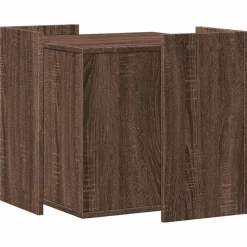 VIDAXL - Meuble de bac à litière pour chat chêne marron bois ingénierie