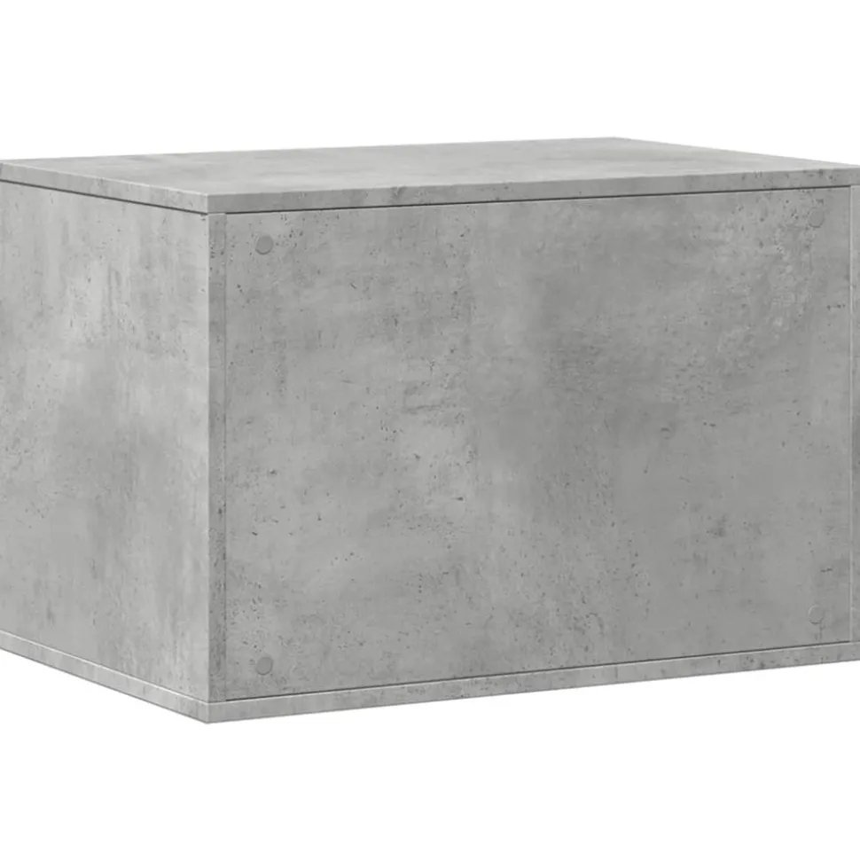 VIDAXL - Meuble de bac à litière pour chat gris béton bois d'ingénierie