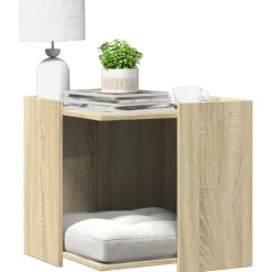 VIDAXL - Meuble de bac à litière pour chat chêne sonoma bois ingénierie