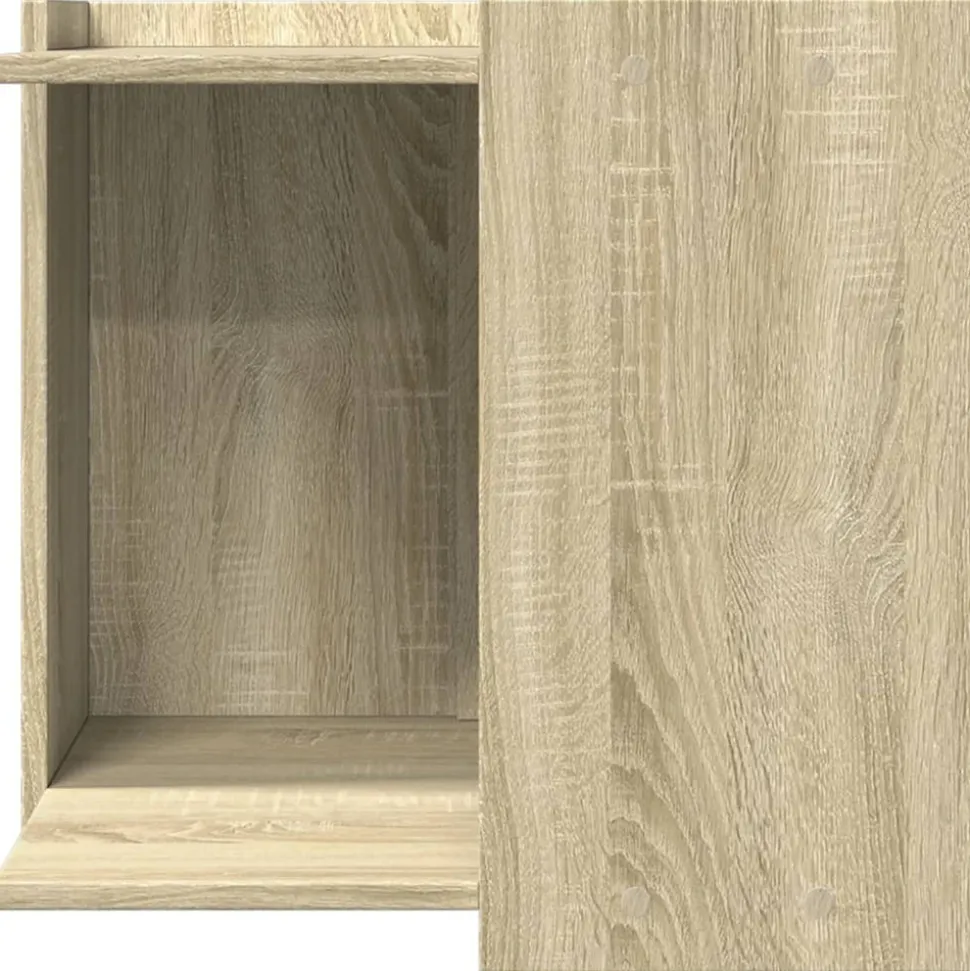 VIDAXL - Meuble de bac à litière pour chat chêne sonoma bois ingénierie