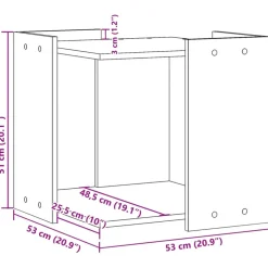 VIDAXL - Meuble de bac à litière pour chat chêne sonoma bois ingénierie