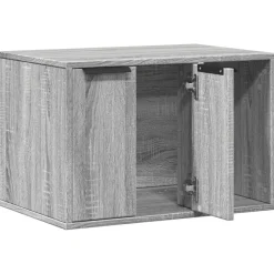 VIDAXL - Meuble de bac à litière pour chat sonoma gris bois d'ingénierie