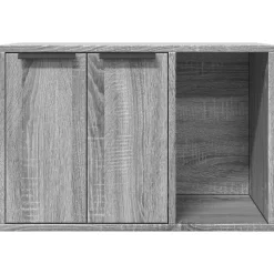 VIDAXL - Meuble de bac à litière pour chat sonoma gris bois d'ingénierie