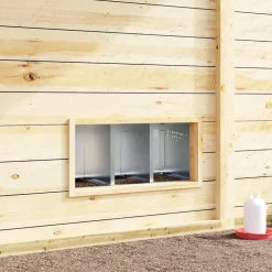 VIDAXL - Nichoir à poules3 compartiments avec pieds en acier galvanisé