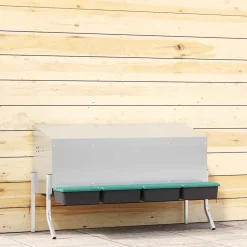 VIDAXL - Nichoir à poules4 compartiments avec pieds en acier galvanisé