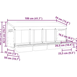 VIDAXL - Nichoir à poules4 compartiments, fixation murale, acier galvanisé