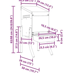 VIDAXL - Nichoir à poules1 compartiment avec pieds en acier galvanisé